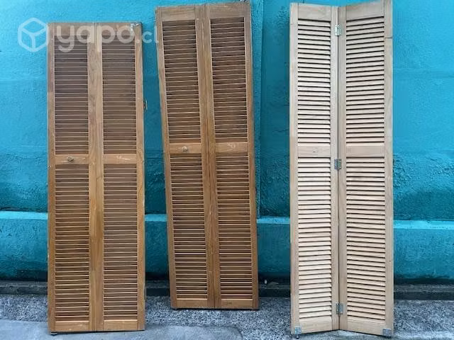 3 Puertas Closet Hoja Madera Pino Radiata 200 x 60