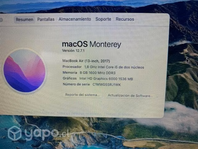 Macbook air 13 inch 2017