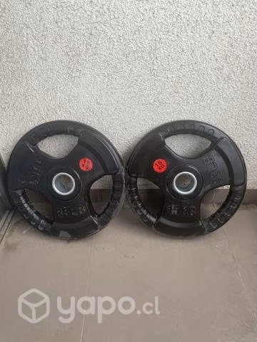 Discos Olímpicos Grip 15kg (Par) - Imagen 2