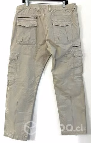 Pantalón Cargo Marca Celio Talla 38 O 48 Beige - Imagen 2