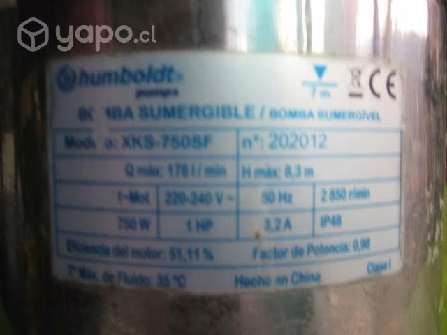 Bomba sumergible