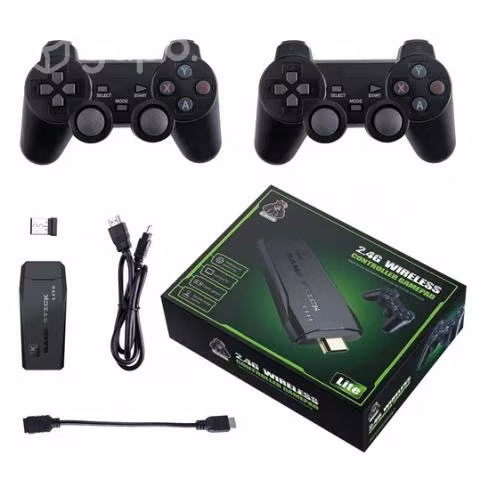Consola mini + 2 controles inalámbricos