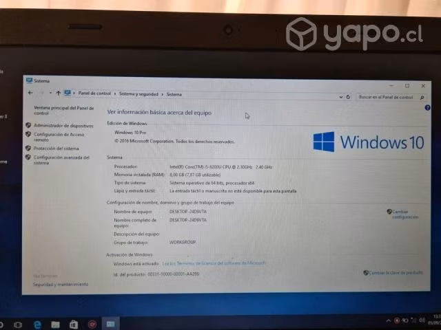 Notebook lenovo
