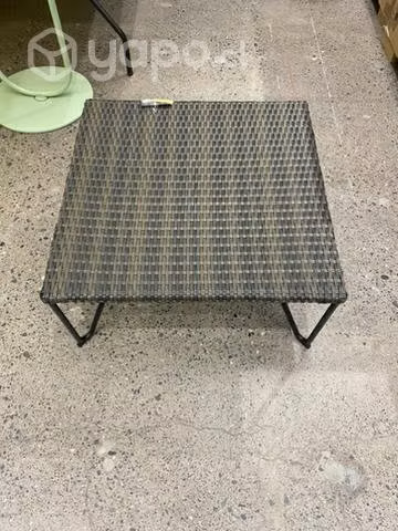 Mesa de centro terraza símil ratan pequeña 64x64
