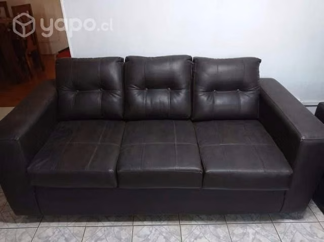Sillón de 3 cuerpos en eco cuero - Imagen 2