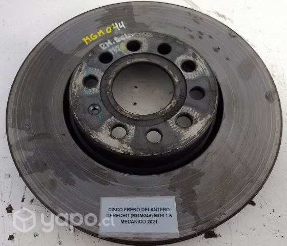 Disco Freno Delantero Derecho (MGM044) MG6 1.5 Mec