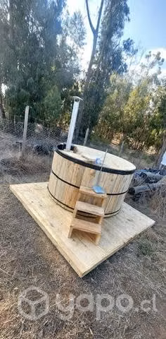 Tinajas de madera revestidas en fibra de vidrio