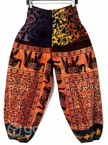 Pantalón Hindu Con Bolsillo Talla L/xl Coral