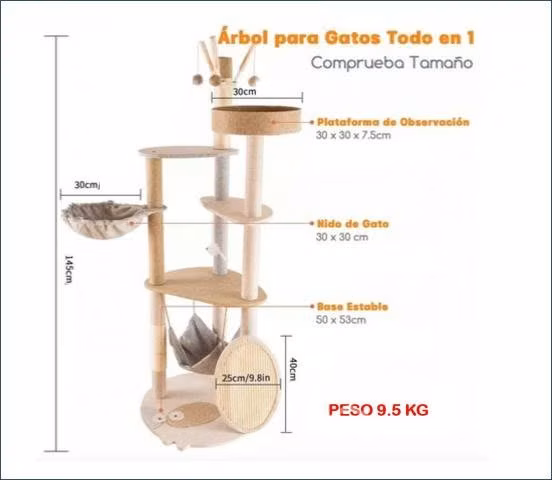 Torre centro de juegos para gatos