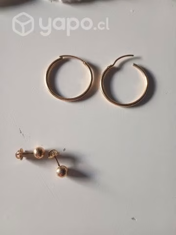 Aros de oro 18kilates