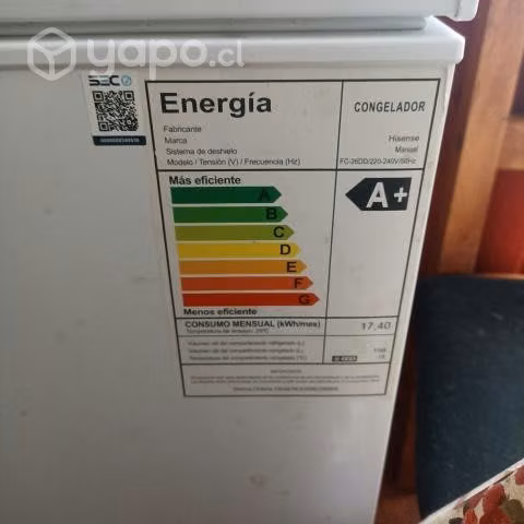 Makina congeladora.