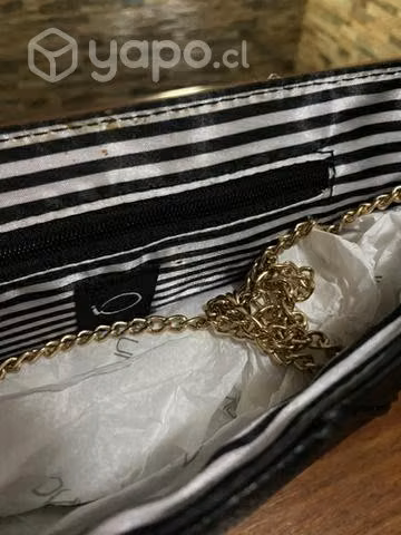 Clutch negro io con correa - Imagen 4