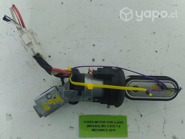 Chapa Motor Con Llave (MGA222) MG 3 STD 1.5 Mec
