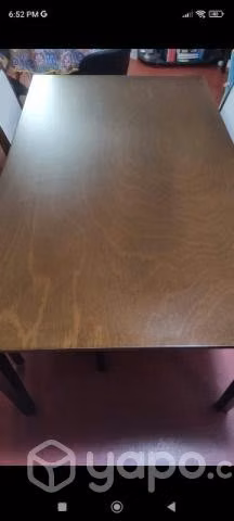 Comedor rectangular madera 4 sillas