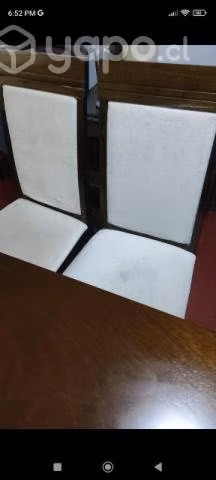 Comedor rectangular madera 4 sillas