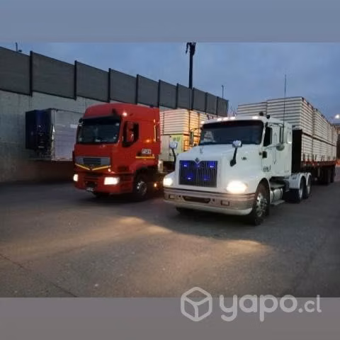 Camión con rampla disponible y cama baja