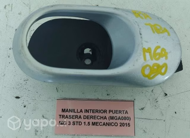 Manilla Interior Puerta Tras Der (MGA080) MG 3 STD