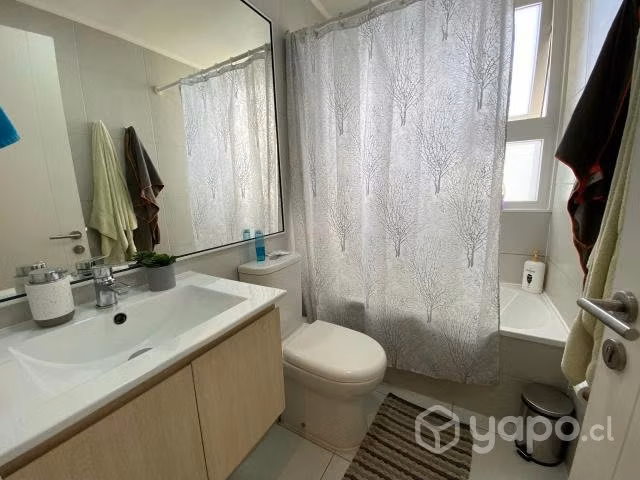 Amplio departamento amoblado 2d /2b metro quilin