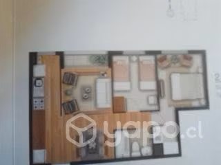 Arriendo departamento a pasos metro santa Lucia