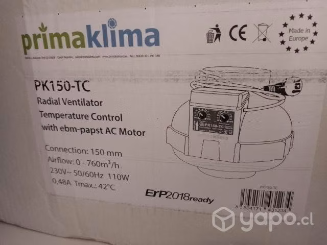 Extractor de aire para grow