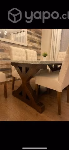 Comedor 6 sillas 1 año de uso - Imagen 2