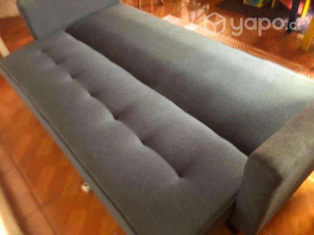 Sofa azul cama - Imagen 3