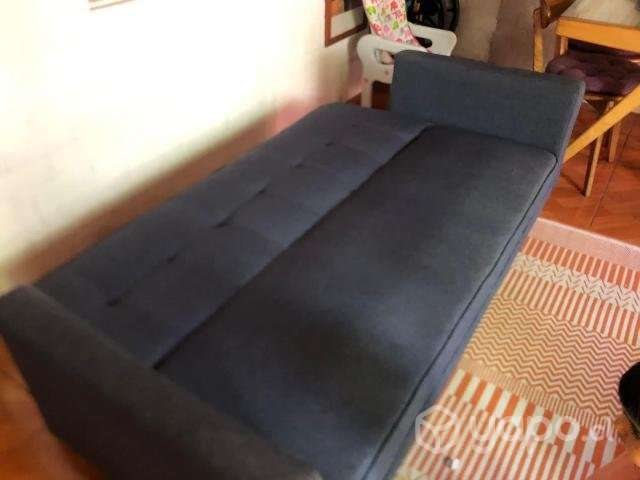 Sofa azul cama - Imagen 4