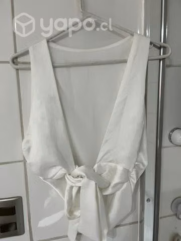 Top satinada Zara - Imagen 4