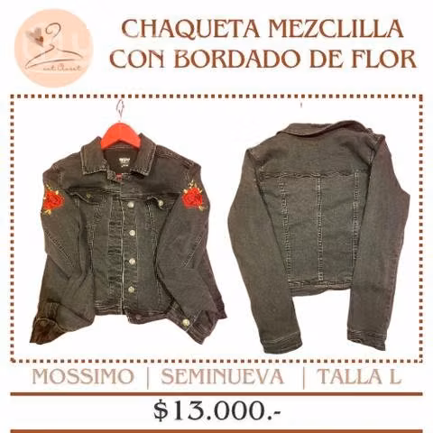 Chaqueta mezclilla Mossimo (talla L) - Imagen 5