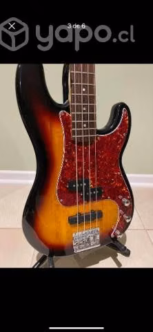 Bajo Squier-Fender Precision Sunburst - Imagen 3