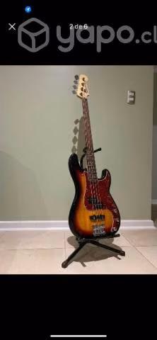 Bajo Squier-Fender Precision Sunburst - Imagen 2
