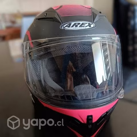 Casco arex vesta mr-16 negro rosa