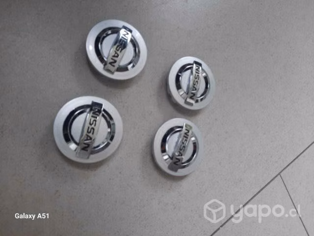 Tapas de centro Nissan 54mm y 60mm