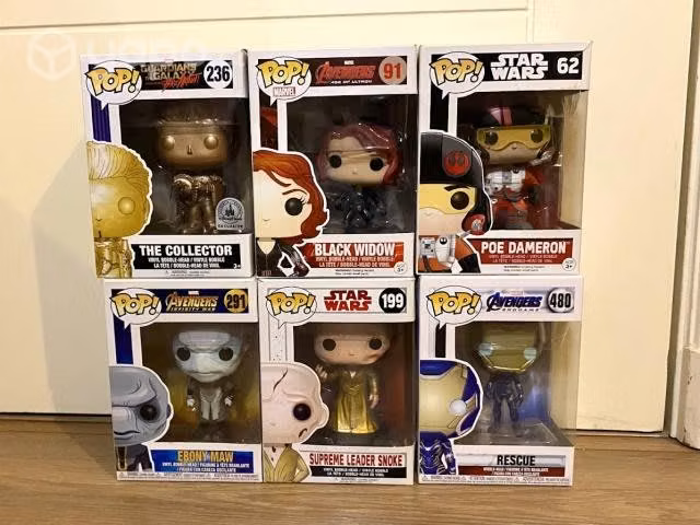 Funko Pops Marvel y Star Wars (1 exclusivo)