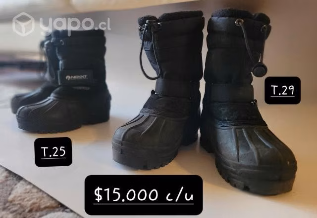 Bota para Nieve Talla 29. Negra