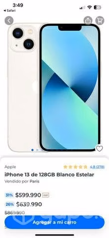 Iphone 13 (128gb) Azul - Imagen 2