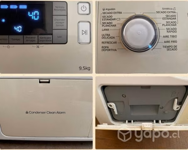 Secadora Samsung 9,5 kg secado por condensación