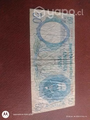 Billete de 50 pesos Chile