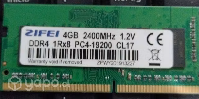 RAM DDR4 2400mhz