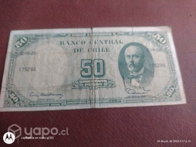 Billete de 50 pesos