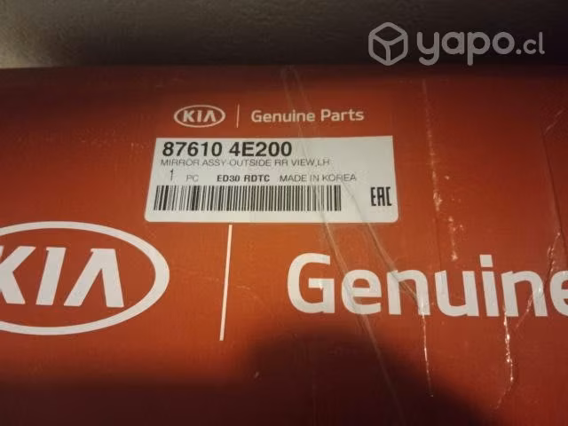 Espejo lateral izquierdo Kia frontier año 2019