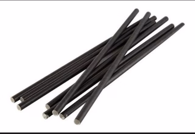 Bombillas de Papel Biodegradable Negras 10000 Unid