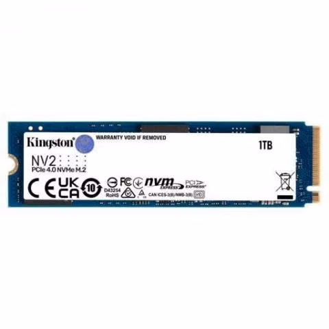 Unidad de Estado Sólido Kingston NV2, 1TB NVMe, PC