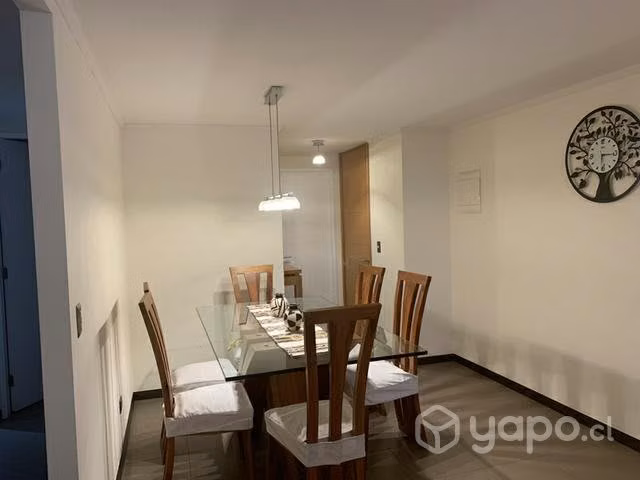 Juego comedor 6 sillas madera roble