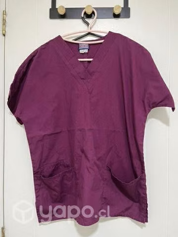 Camisa burdeo uniforme S
