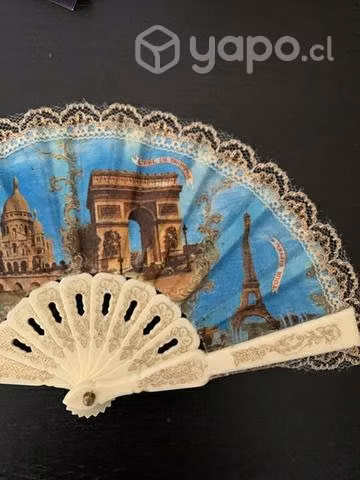 Abanico recuerdo de montmartre París pequeño