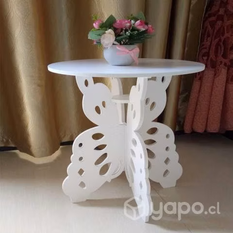 Mesa decorativa diseño mariposa