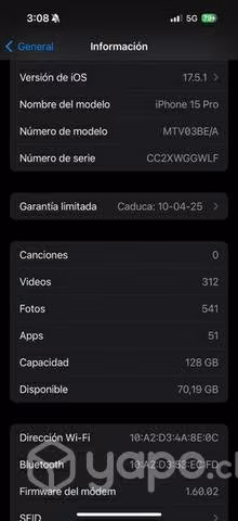 IPhone 15 pro - Imagen 2