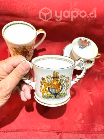Coleccion De 3 Tazas finas De Porcelana Inglesa - Imagen 5