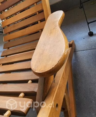 Silla madera plegable pequeña